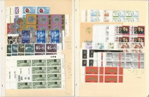Malta Stamp Collection on 12 Pages, Mint NH Blocks & Sheets, 1972-84, JFZ