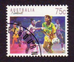 Australia 1991 Sc#1121, SG#1188 75c Netball-Sport UNUSED-VF-OG-NH.