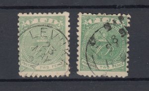 Fiji 1878 2d x 2 SG40/40a VFU JK906