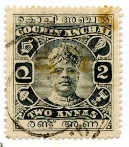 India- Feudatory States, Cochin, Scott #31, Used