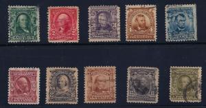 US #300 - 309 Nice Used Set