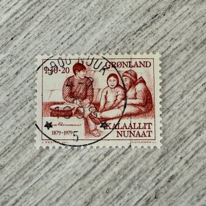 Greenland #B8 Used, Rasmussen and Eskimos, 1.30k +2o  2024 SCV $0.75