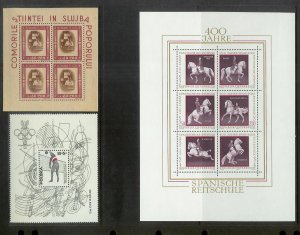 WORLDWIDE (190) Souvenir Sheets & Mini-Sheets ALL Mint Never Hinged