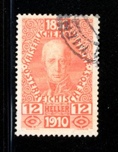 Austria 1910  Scott #134 used