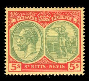 MOMEN: ST KITTS & NEVIS SG #47c 1929 MINT OG NH £55+ LOT #67478*