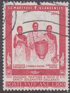 Vatican City 408 Uganda Martyrs 1965