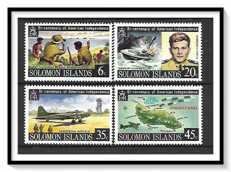 Solomon Islands #333-336 American Bicentennial MNH