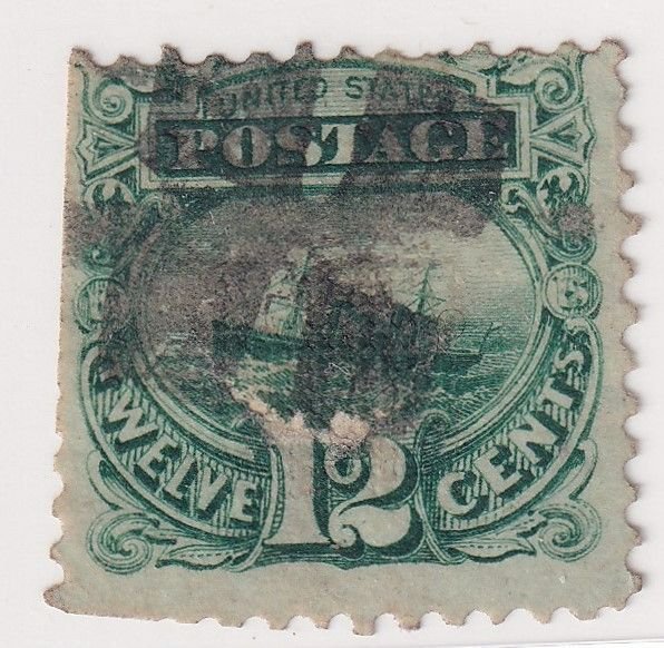 USA STAMPS - 1869 - S.S. Adriatic _ 12c_ Cancel: Fancy