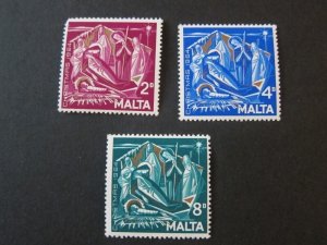 Malta 1964 Sc 309-11 Christmas Religion set MNH