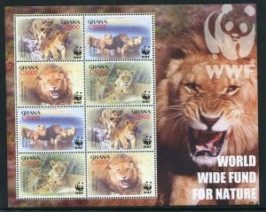 Ghana 2004 Sc 2433e WWF Lion CV $10