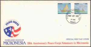 Micronesia, Worldwide First Day Cover, Americana, Aviation, Ships