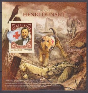 2016 Sierra Leone 7672/B1066 Nobel laureates / Henri Dunant / Red Cross 12,00 €