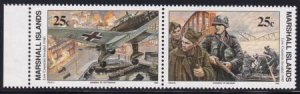 US 249-50(W8) Trust Territories Marshall Islands WWII Anniversaries NH VF Inv...