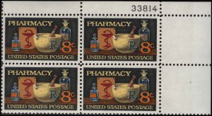 US #1473 PHARMACY MNH UR PLATE BLOCK #33814 DURLAND .80¢