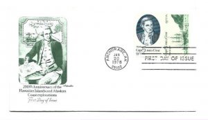 1732-33 James Cook Artmaster se-tenant pair Anchorage AK FDC