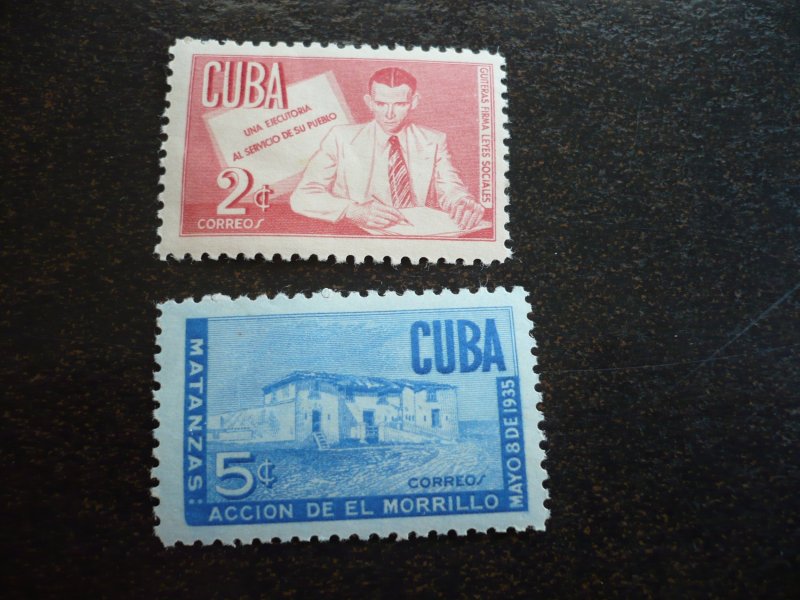 Stamps - Cuba - Scott# 466-468,C47-C49 - Mint Hinged Set of 6 Stamps