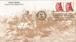 #1855 Crazy Horse KMC FDC