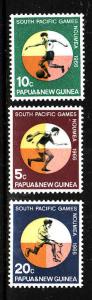 Papua New Guinea-Sc#225-7-unused NH set-Sports-South Pacific Games-1966-