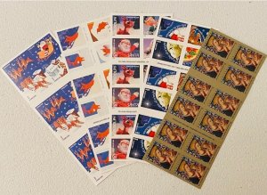 Christmas Series forever stamps 50 sheets mixed total 1000 pcs