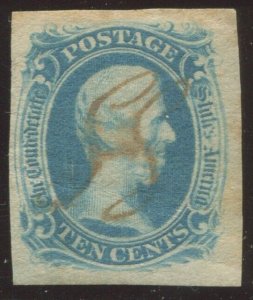 Confederate States 9 Used Stamp BX5227