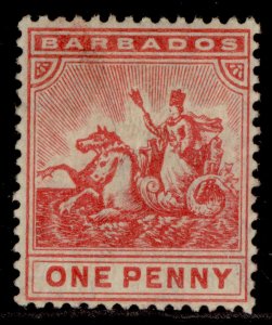 BARBADOS EDVII SG165, 1d red, M MINT. Cat £30.