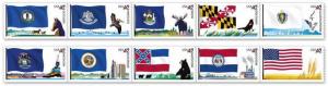 US 4302b Flags of our Nation 44c PNC10 strip #3 MNH 2009