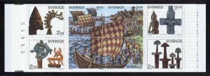 Sweden 1808a MNH, Viking Heritage Cplt. Booklet from 1990.