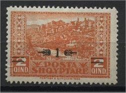 ALBANIA  1 ON 2 QUINDAR 1924 NH