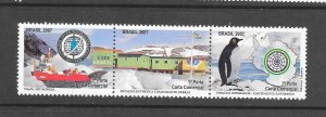 PENGUINS - BRAZIL #3010 ANTARCTIC RESEARCH MNH