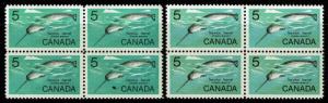 Canada SC# 480 ERROR Missing Color Blk of 4 w/ Normal MNH & Bileski Note - S2482