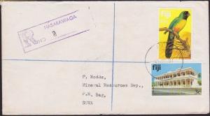 FIJI 1987 Registered cover to Suva ex NASARAWAQA............................6996