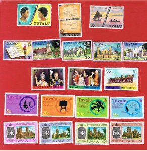 Tuvalu #16//84  MNH OG   5 sets    Free S/H