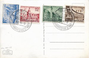 Johannes Gutenberg & Library at Leipzig, 1940, Philatelic, Mi #739-742 (49034)