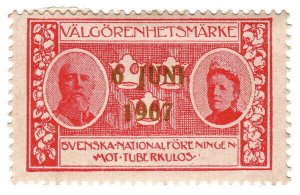 (I.B) Sweden Cinderella : TB Charity Seal (overprint)