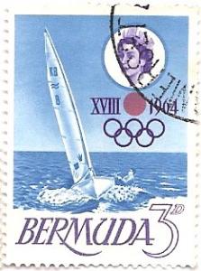 Bermuda 195 (used) 3p 1964 Olympics