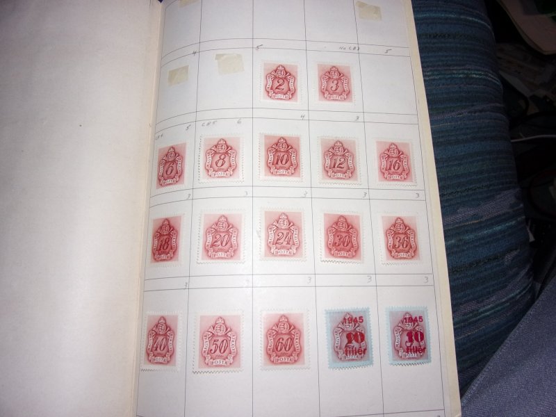 HUNGARY COLLECTION IN APPROVAL BOOK