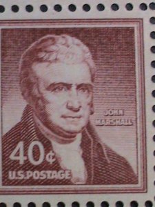 ​UNITED STATES 1955 SC#1050 JOHN MARSHALL-VERY OLD-MNH BLOCK OF 4  VERY FINE