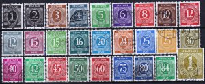 Germany Allied occupation 1946 definitive Numbers Mi. 911 - 37 Used