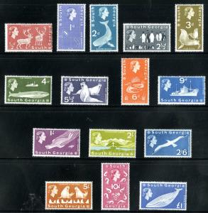 SOUTH GEORGIA 1-15 MNH SCV $263.00 BIN $150.00