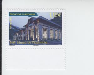 2014 Fr Andorra Electricity Museum  (Scott 735) MNH