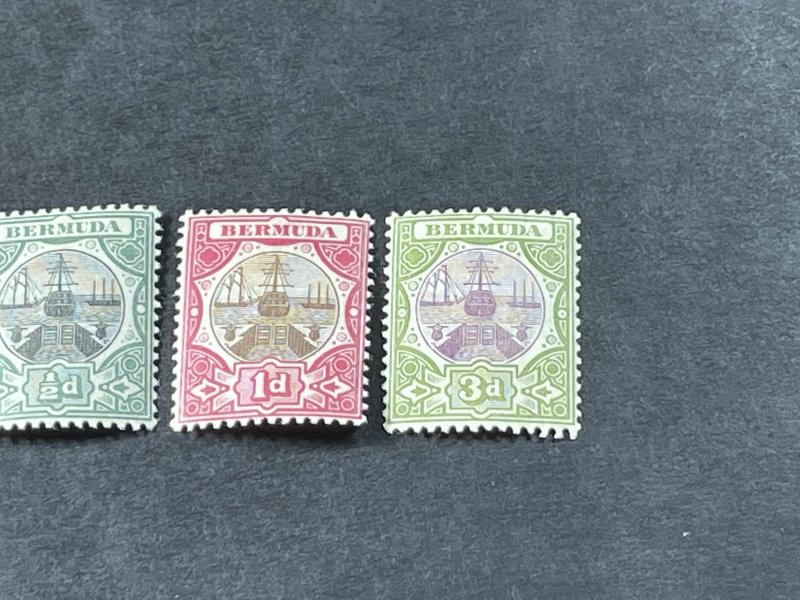 BERMUDA  # 28-30-MINT/HINGED--COMPLETE SET-----1902-03(LOTB)