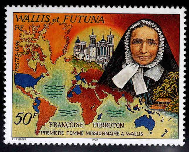 Wallis and Futuna Islands Scott 486 MNH**  Missionary stamp 1996