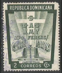 DOMINICAN REPUBLIC 450 VFU COLUMBUS N699-2