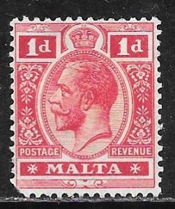 Malta 51: 1d George V, used, F