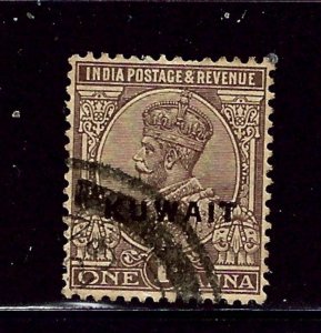 Kuwait 2 Used 1923 overprint