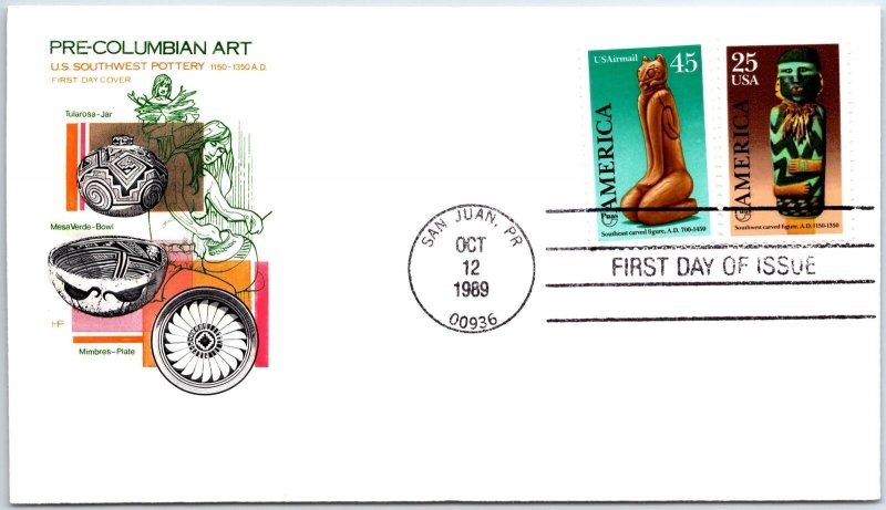 U.S. FIRST DAY COVER PUAS AMERICA EARLY TRIBES OF AMERICA PAIR ON H.O.F. 1989