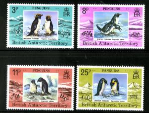 BRITISH ANTARCTIC TERR  72-5 MNH SCV $22.50 BIN $13.50