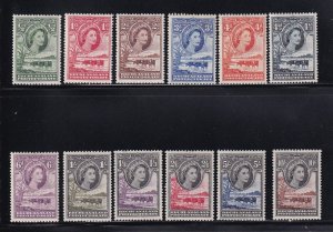 Bechuanaland Scott # 154-165 VF OG lightly hinged nice color cv $116 ! see pic !