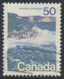 Canada  SC# 598a  SG 706b Used  Seashore Perf 13½   see  details & scans