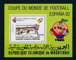 [59498] Mauritania 1982 World Cup Soccer Football Spain MNH Sheet